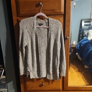 Heathered Gray Knit Cardigan